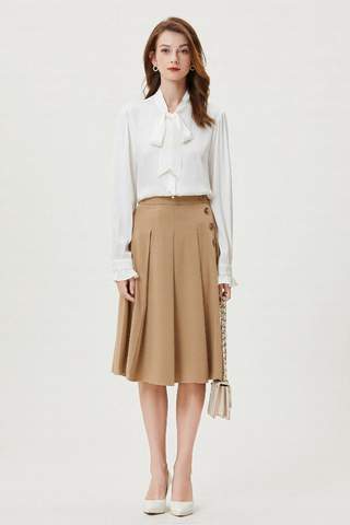 Fangyan | Gardenia Silk Shirt