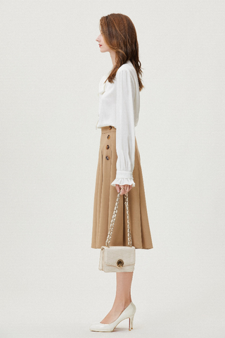 Fangyan | Gardenia Silk Shirt