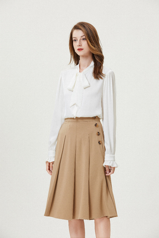 Fangyan | Gardenia Silk Shirt