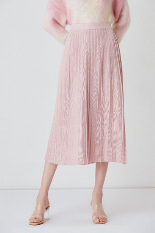 Fangyan | Gulizar Pleated Knit Skirt