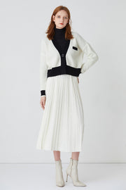 Fangyan | Gulizar Pleated Knit Skirt