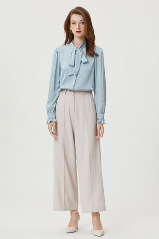 Fangyan | Hyacinth Silk Blouse
