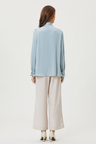 Fangyan | Hyacinth Silk Blouse