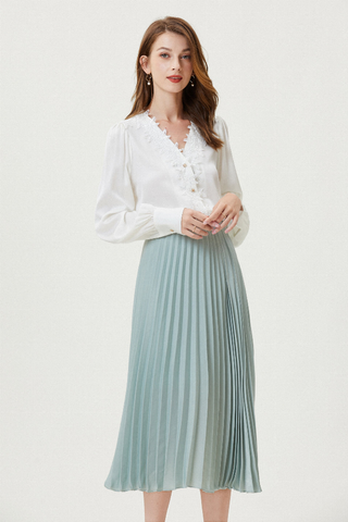 Fangyan | Hibiscus Silk Shirt