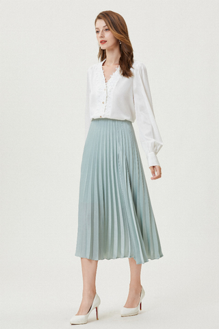 Fangyan | Hibiscus Silk Shirt