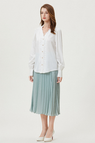 Fangyan | Hibiscus Silk Shirt
