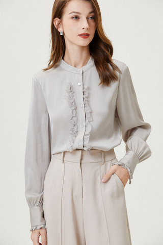 Fangyan | Daffodil Silk Shirt