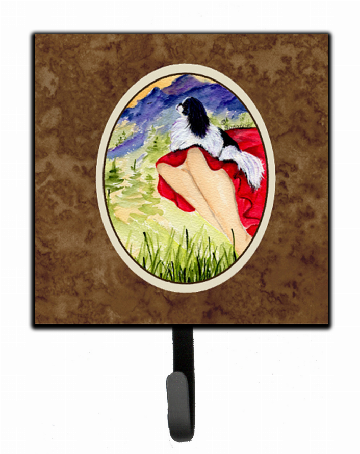 Lady with her Dog Leash or Key Holder
