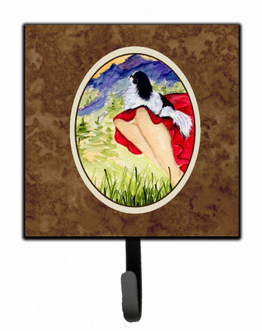 Lady with her Dog Leash or Key Holder