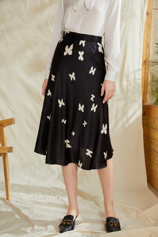 Fangyan | Butterfly Silk Skirt