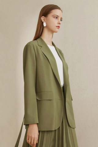 Fansilanen | Olive Tie Blazer