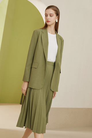 Fansilanen | Olive Tie Blazer