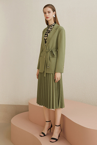 Fansilanen | Olive Tie Blazer