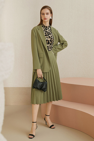 Fansilanen | Olive Tie Blazer