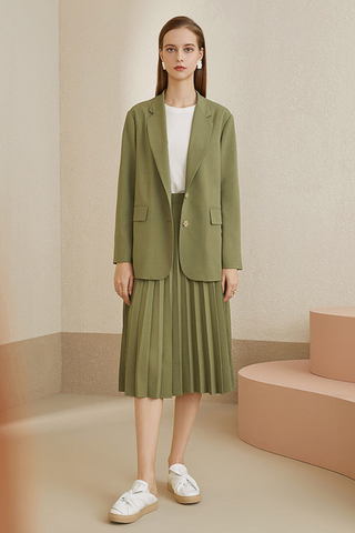 Fansilanen | Olive Tie Blazer