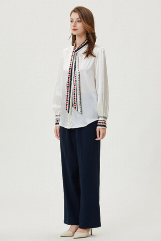 Fangyan | Wolf Silk Blouse
