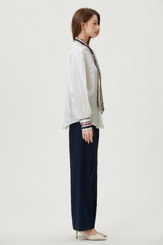 Fangyan | Wolf Silk Blouse