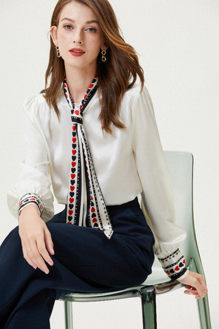 Fangyan | Wolf Silk Blouse