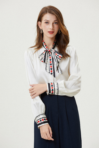 Fangyan | Wolf Silk Blouse