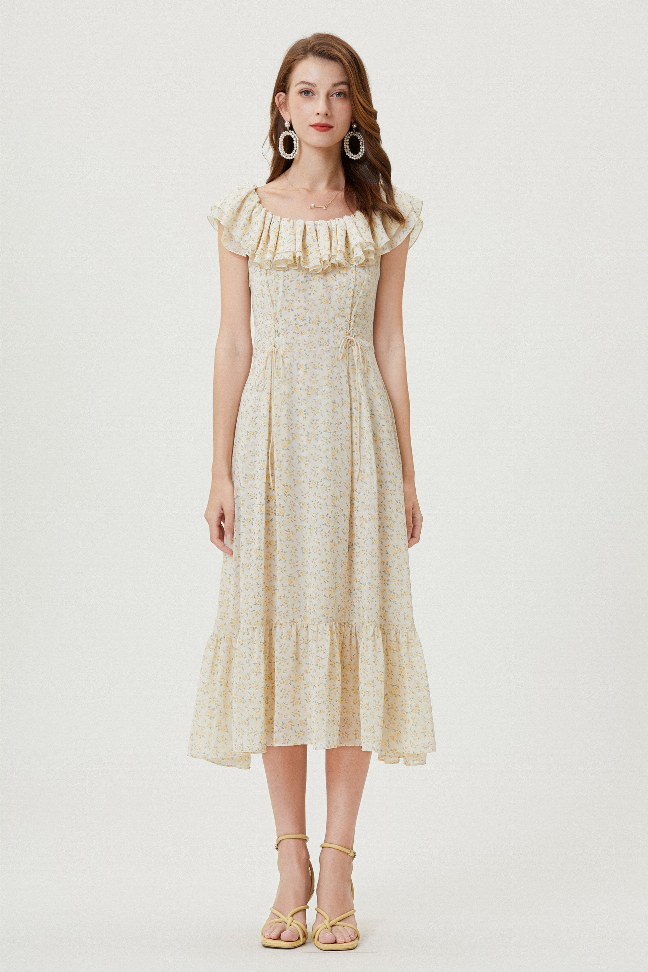 Sylphide | Forsythia Ruffle Dress