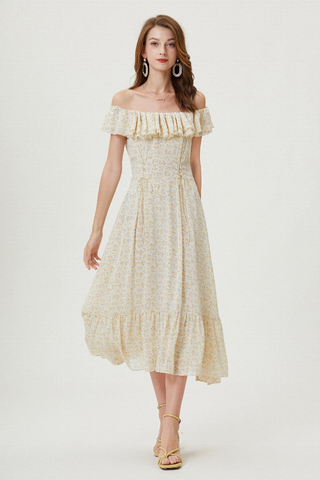 Sylphide | Forsythia Ruffle Dress