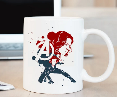 Hero Inspired Coffee Mug - Black Widow | By Trebreh Designs