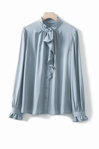 Fangyan | Manatee Silk Blouse