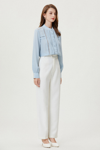 Fangyan | Blue Whale Silk Blouse