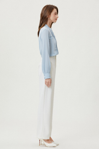 Fangyan | Blue Whale Silk Blouse