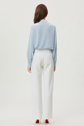 Fangyan | Blue Whale Silk Blouse