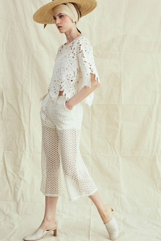 Rimless | White Chainlink Pant