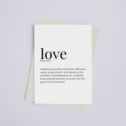 Love - Greeting Card/Wall Art Print