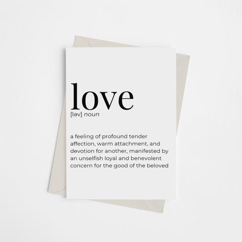 Love - Greeting Card/Wall Art Print