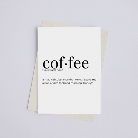 Coffee - Greeting Card/Wall Art Print