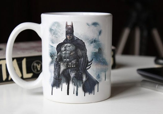 Hero Inspired Watercolor Ceramic Coffee Mug - TheBat | By Trebreh Designs