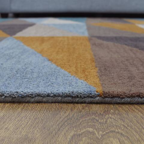 Rugsotic Carpets Hand Tufted Wool Square Area Rug Geometric