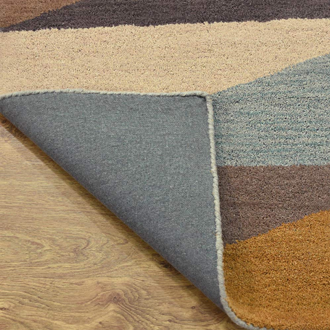 Rugsotic Carpets Hand Tufted Wool Square Area Rug Geometric