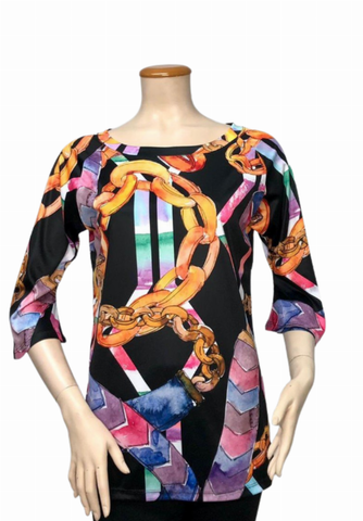 Digital Print Tunic Top