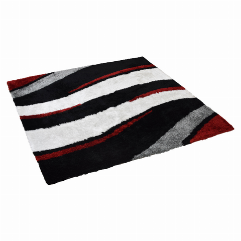 Rugsotic Carpets Hand Tufted Shag Polyester Square Area Rug Contemporary