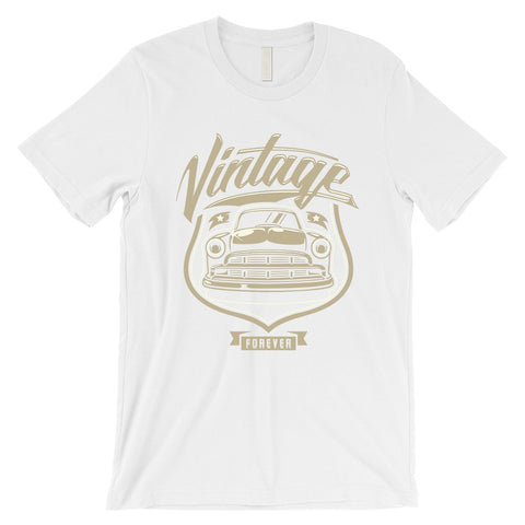 Vintage Forever Mens Unique Graphic T-Shirt Funny Gift For Grandpa