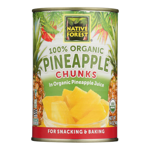 Native Forest Organic Chunks - Pineapple - Case Of 6 - 14 Oz.