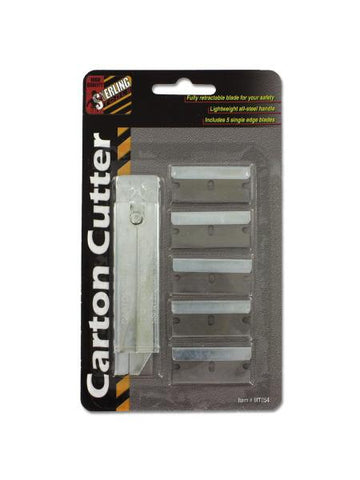 Carton Cutter with Extra Blades (Available in a pack of 24)