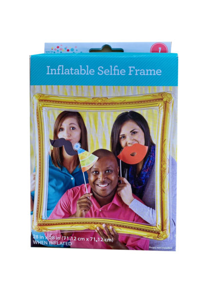 Gold Inflatable Selfie Frame (Available in a pack of 16)