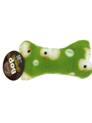 Plush Dog Bone with Rubber Duckie Print (Available in a pack of 25)