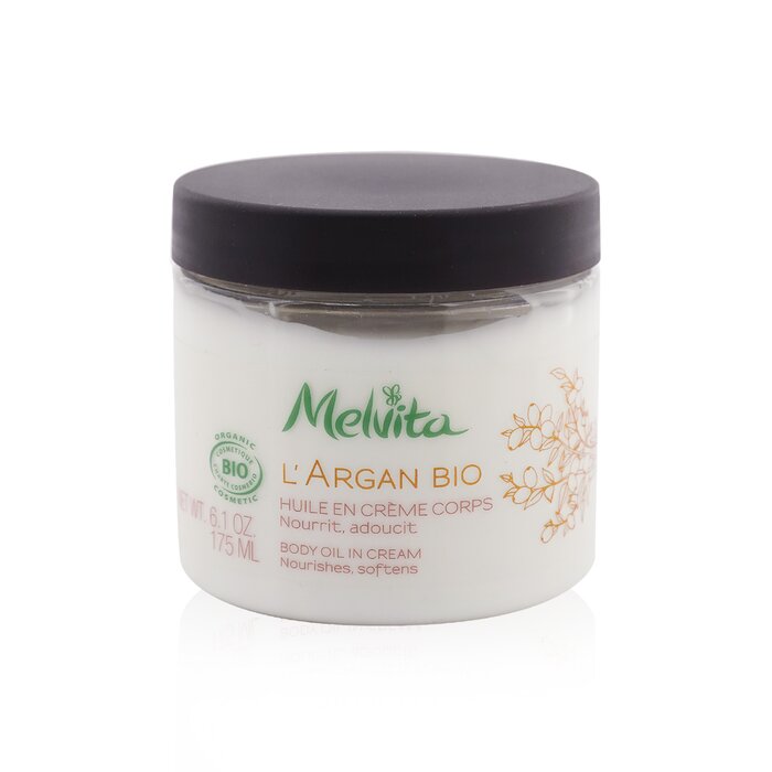 L'argan Bio Body Oil In Cream - Nourishes &amp; Softens - 175ml/6.1oz