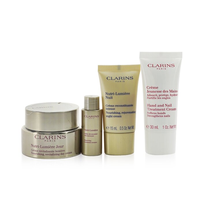 Nutri-lumiere Collection: Day Cream 50ml+ Night Cream 15ml+ Treatment Essence 10ml+ Hand &amp; Nail Treatment Cream 30ml+ Bag - 4pcs+1bag