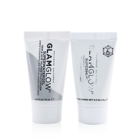 Pore-clearing &amp; Minimizing Set: Supermud Clearing Treatment 15g + Superwatergel Moisturizer 15ml - 2pcs