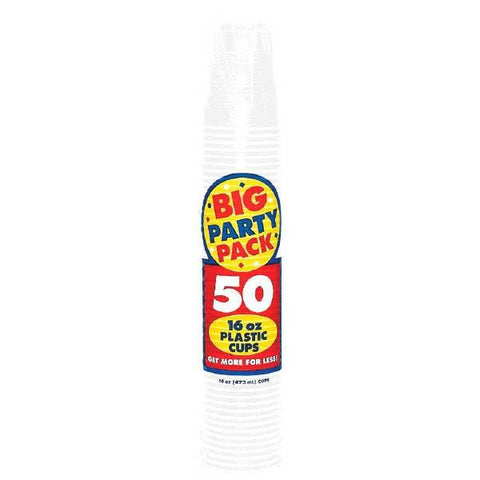 16 oz. Plastic Party Cups - 50 ct