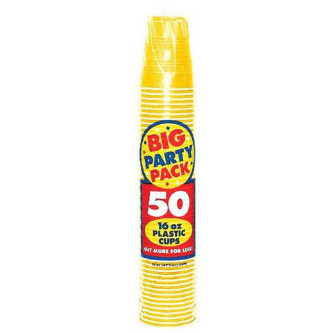 16 oz. Plastic Party Cups - 50 ct