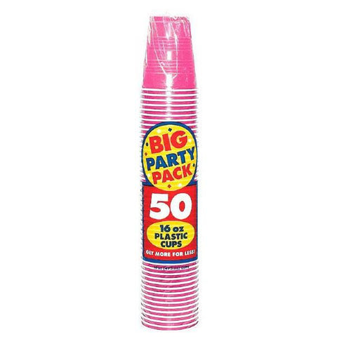 16 oz. Plastic Party Cups - 50 ct